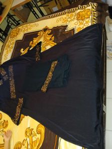 Abaya Orange Stone Work