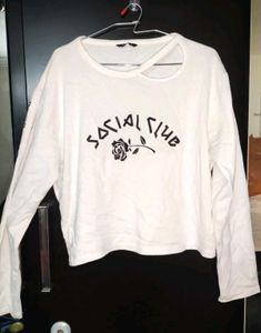 White 'Social Club' Tee