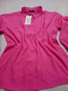 SHEIN BRAND Pink Long Sleeve Top