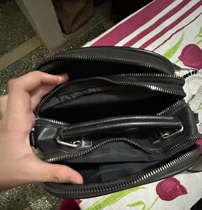 Black Quilted Crossbody Bag