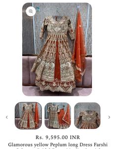 Today 🎁Buy Any Heavy Gown With Lehenga &amp; Dupatta