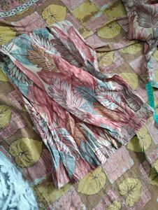 Floral Leaf Print Dress