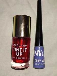 Ny Bae Gray Eyeliner,My Glamm Lip Tint