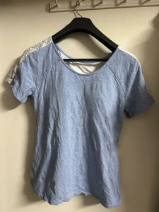 Cute Blue Lace T-Shirt
