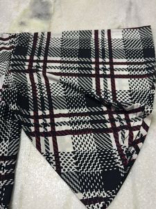 Checked Top with Flared Sleeves