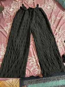 Black Textured Co-ord Set