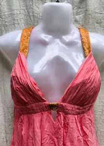 7156 SEXY CORAL PARTY DRESS