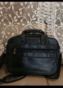 Black Leather Briefcase