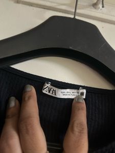 Sleek Black Crop Top