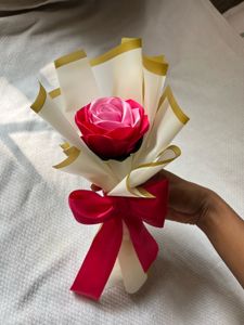 Handmade Ribbon Rose Bouquet