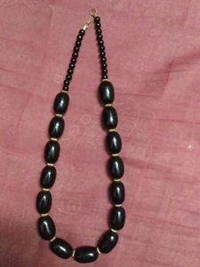 Black Beaded Necklace