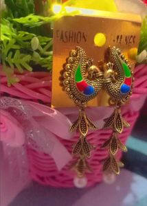 STYLISH PEACOCK DESIGN EARINGS