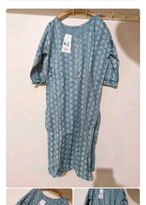 Red Patterned Tunic Top