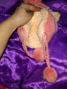 kids winter fur cap