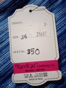 Blue Striped Fashion Top