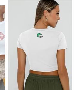 White Crop Tee