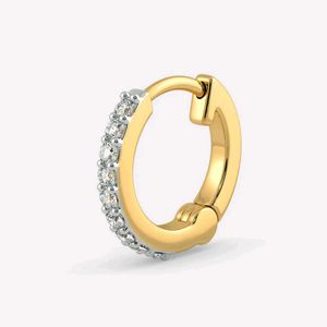 Sparkling Hoop Earring 22k Gold