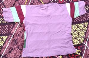 Striped short-sleeved T-shirt