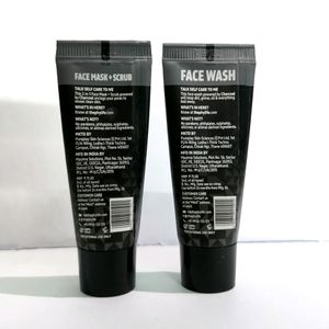 Combo 🖤Charcoal  Face Wash, Facemask + Scrub.