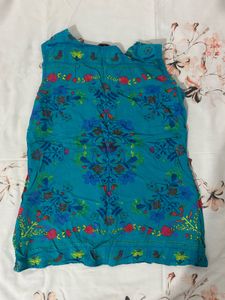 Ethnic Embroidered Sleeveless Top