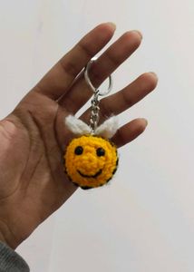 Crochet Bee Keychain 🐝