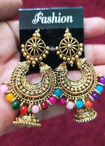 Colorful Jhumka Earrings
