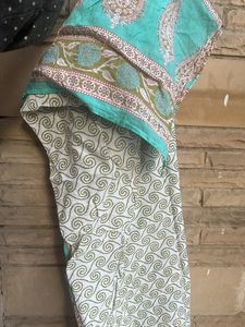 Libas Motifs Printed Sea Green Kurta Set