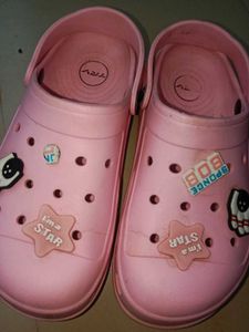Pink Decorated Clogs