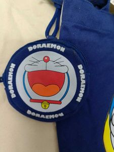 Doraemon Blue Tote Bag