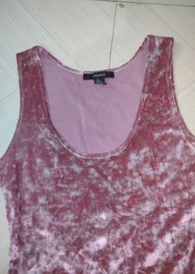 Forever 21Peach Velvet Dress For Women Stretchable