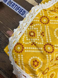 Yellow Printed Kurta Set