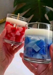 Handmade Heart & Cube Candles