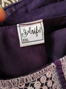 Purple Pleated Maxi Dress