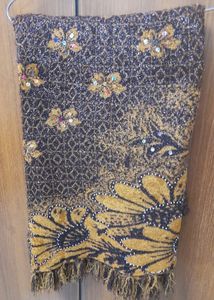 Fancy Warm Shawl With Beads Work