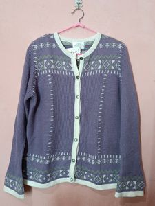 Vintage Patterned Cardigan