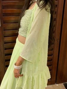 Light Green Lehnge Choli