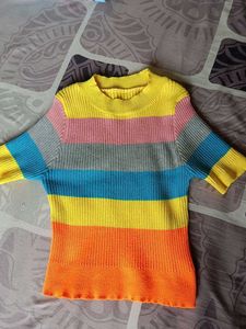 Striped Knit Top