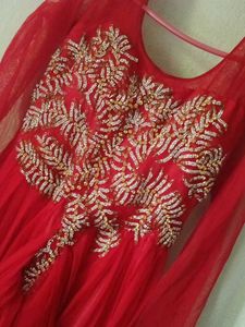 Ethnic Gown With Pyjama Nd Dupatta