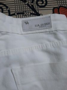 High waisted White Tone Jeans