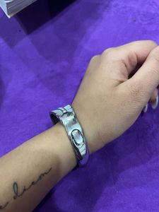 Sparkling Silver Bangle Bracelet