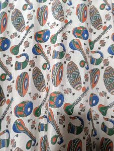 Women&#39;s Sitar Print Kurti Traditional Ethnic Kurta