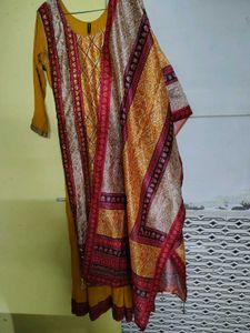 Haldi Special Heavy Work Kurta With Dupatta