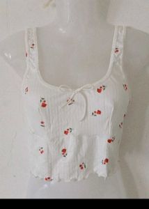 Cute Cherry Crop Top🍒☀️