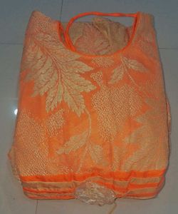 Elegant orange Ethnic Gown