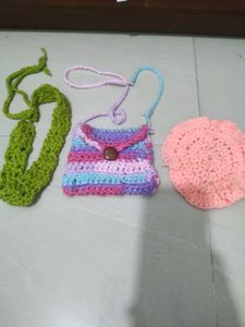 Crochet Set: Bag &amp; Accessories
