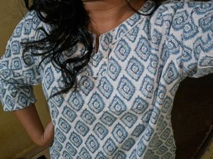 Lifestyle Blue Kurti (with Pockets)