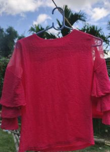 Ruffle Sleeve Top
