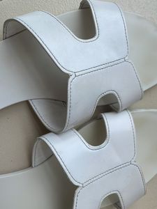 White HM Slippers