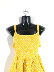 Yellow Printed Top(Women’s)