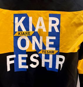 Black and Yellow Hooded Windbreaker Jacket